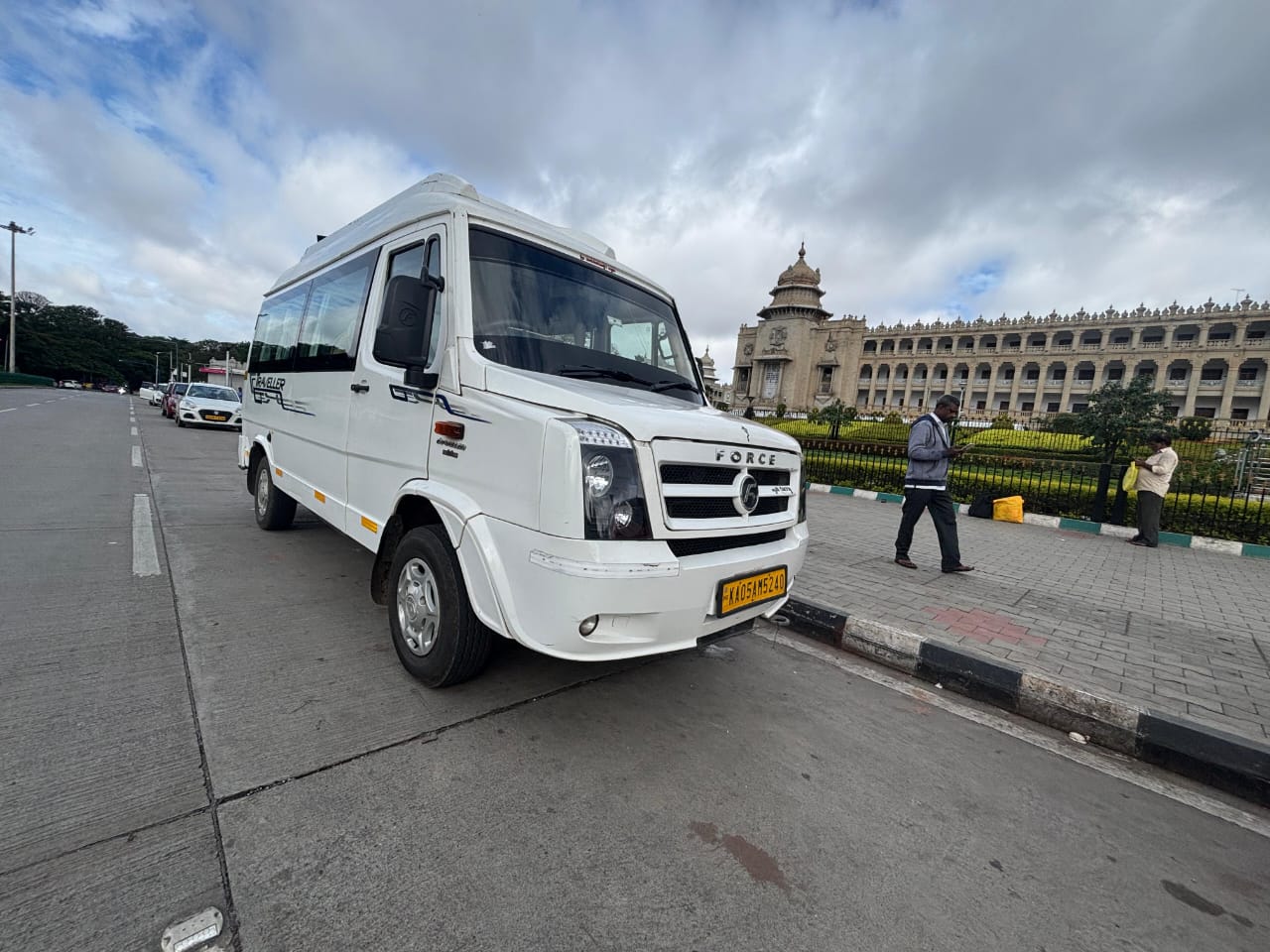 9 Seater Tempo Traveller Front